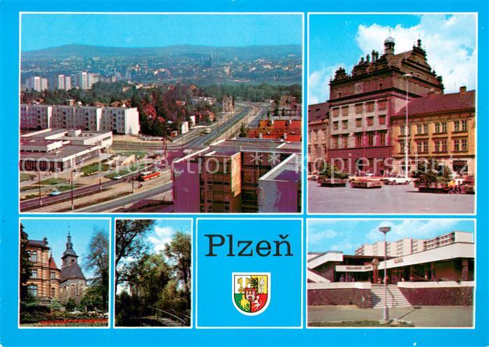 Plzen Pilsen Krajske mesto Zapadoceskeho kraje zalozene na soutoku ctyf fek v ev