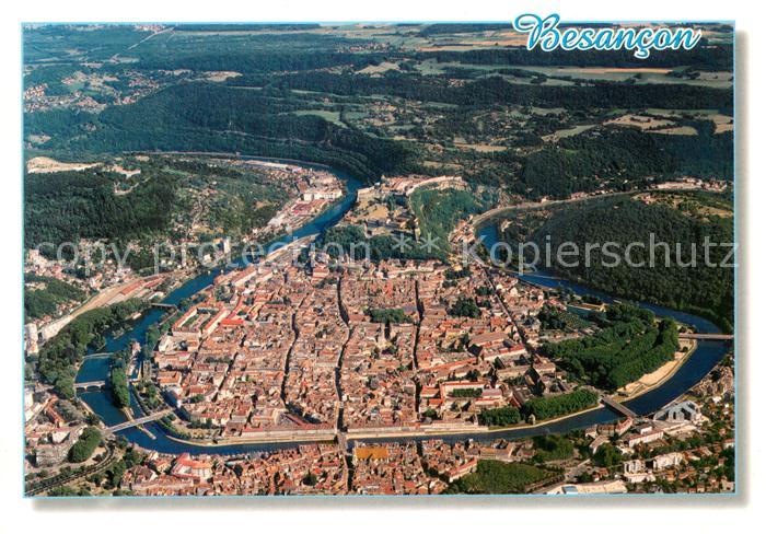 Besancon Doubs La Boucle vue aérienne Images de Franche Comté