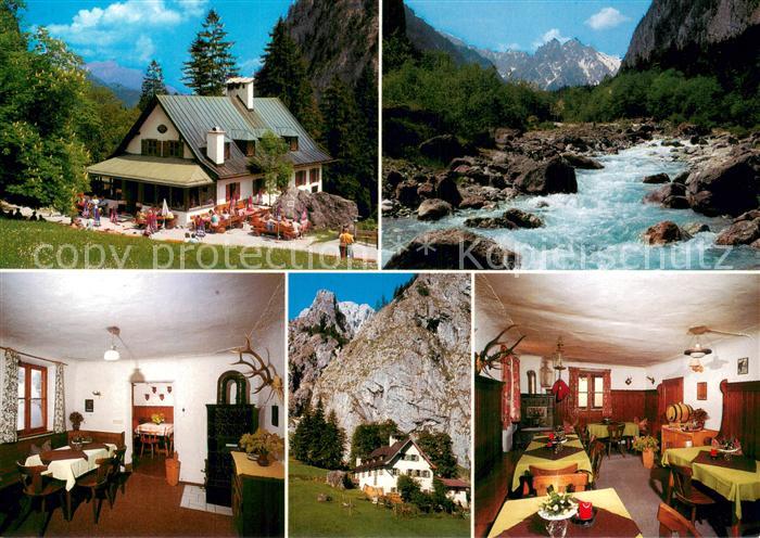 Ramsau Berchtesgaden Berggaststaette Wimbachschloss im Wimbachtal Alpen