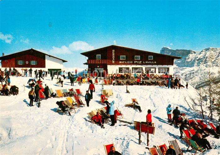 Alta Badia Rifugio Piz La Villa Bergrestaurant Dolomiten Wintersport