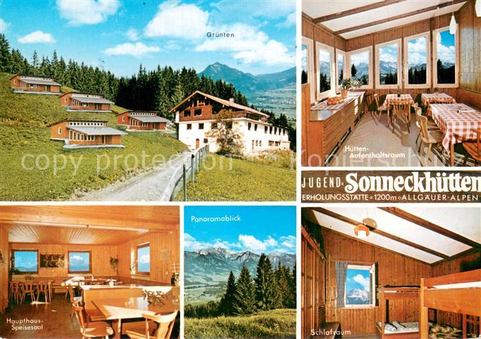 Ofterschwang Jugend-Erholungsstaette Sonneck Huetten Gruenten Allgaeuer Alpen