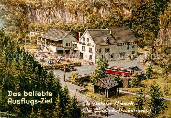 Cochem Mosel Gasthaus Pension Weissmuehle Cornely Kuenstlerkarte Nr 12719