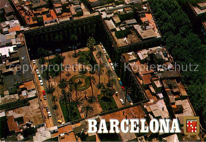 Barcelona Cataluna Plaza Real vista aérea