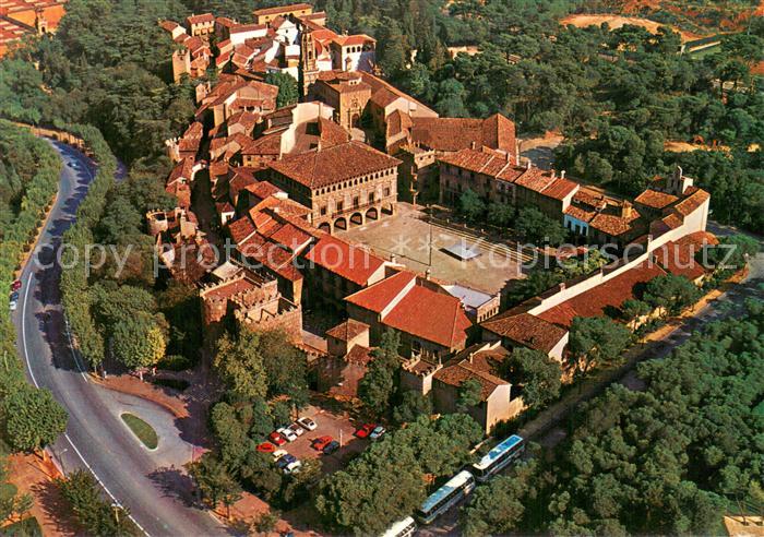Barcelona Cataluna Pueblo Espanol vista aérea
