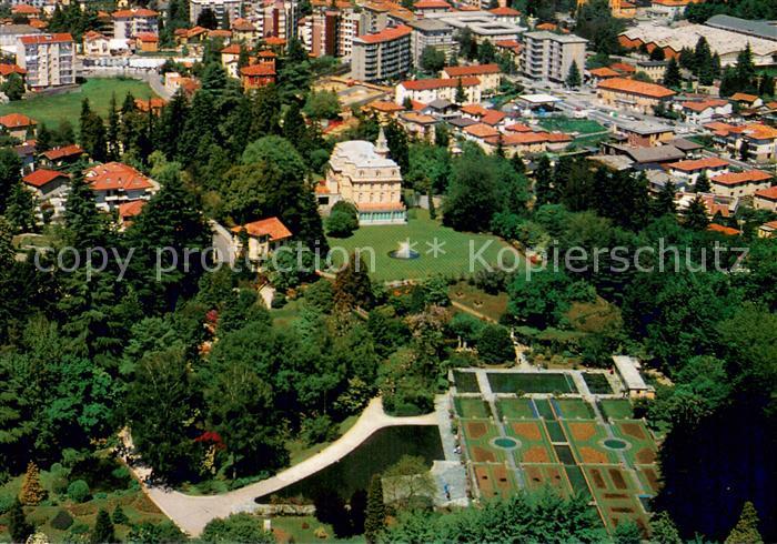 Verbania-Pallanza Giardini Botanici di Villa Taranto veduta aerea