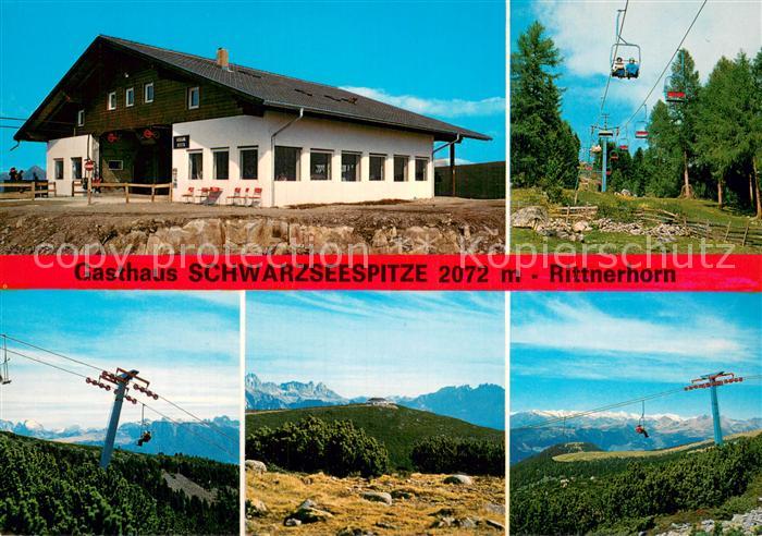 Ritten Renon Gasthaus Schwarzseespitze Rittnerhorn Bergbahn Fernsicht Alpenpanor