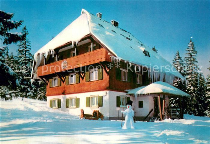 Feldberg 1450m Schwarzwald Naturfreundehaus am Feldberg im Winter