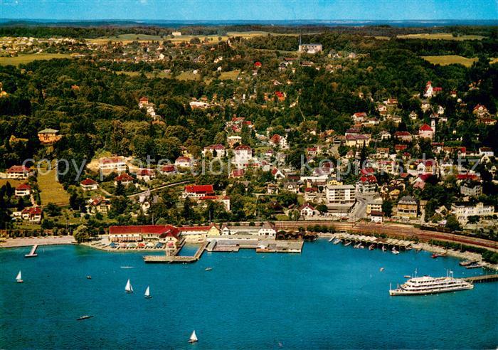 Starnberg Starnbergersee Fliegeraufnahme mit Soecking