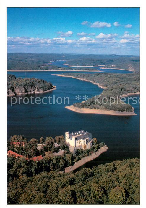 Orlik nad Vltavou Zamek Orlik Fliegeraufnahme