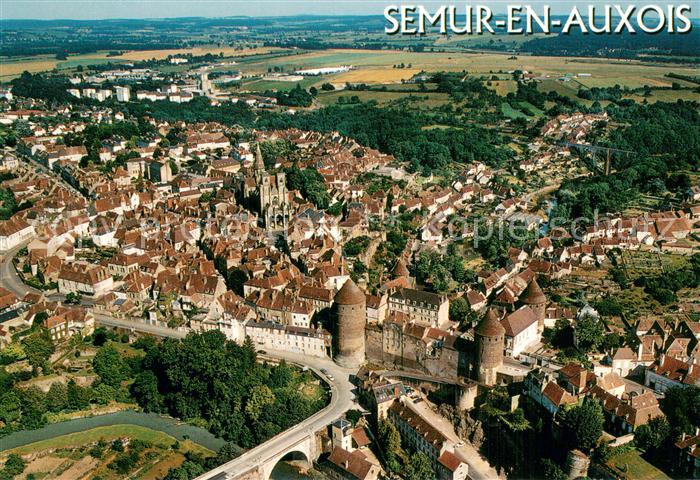 Semur-en-Auxois Vue aerienne