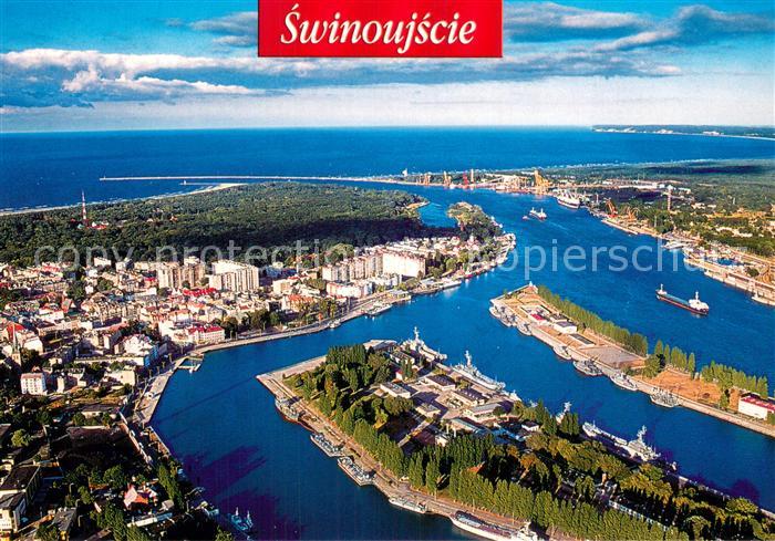 Swinoujscie Swinemuende Fliegeraufnahme