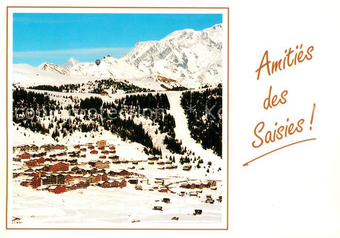 Les Saisies Hauteluce 73 Savoie Station Olympique Fliegeraufnahme