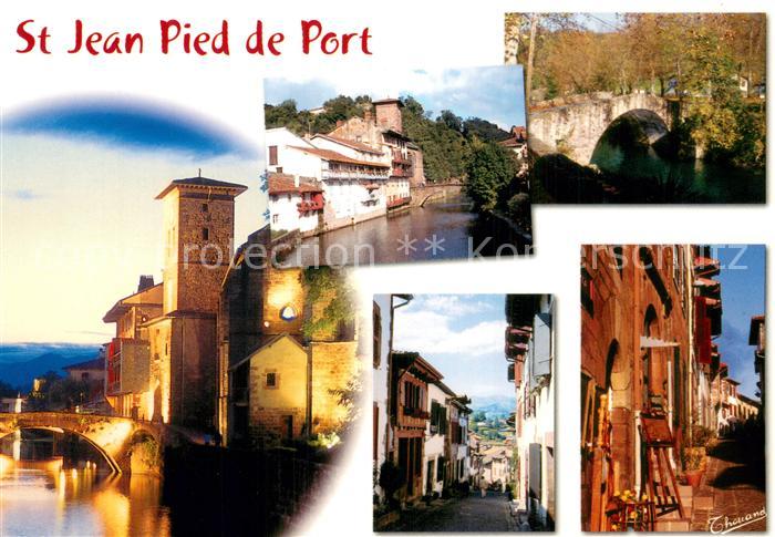 Saint-Jean-Pied-de-Port Vues d ensemble Vieille Ville Eglise Pays Basque