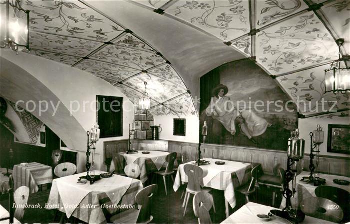 Innsbruck Tirol AT Hotel Goldener Adler Goethestube