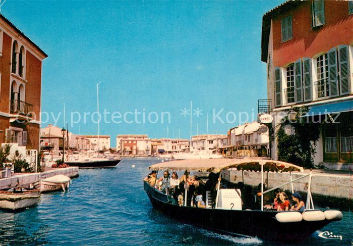 Port Grimaud Cite lacustre realise par la Societe Etige suivant un projet de Fra