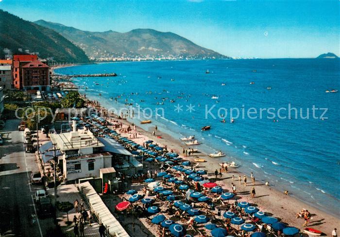 Laigueglia Savona IT Spiaggia di Ponente sfondo Alassio