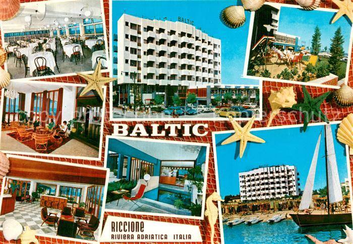 Riccione Rimini IT Hotel Baltic Gastraeume Foyer Hallenbad Strand