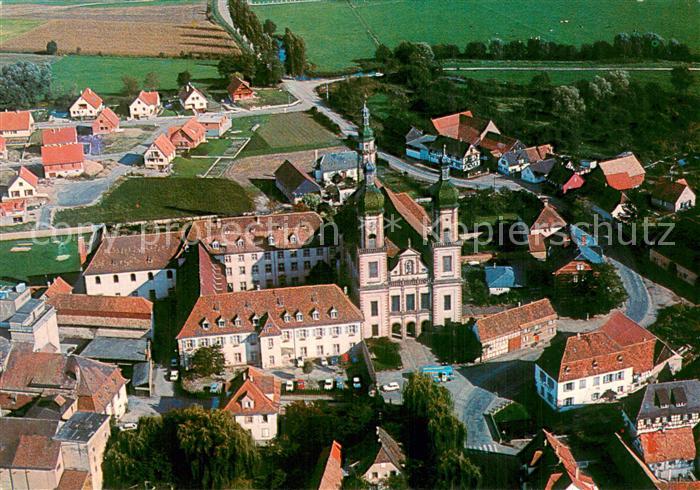 Ebersmuenster Eglise Abbatiale et Couvent Vue aerienne