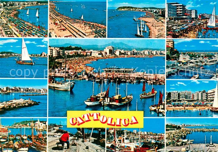 Cattolica  Provincia Rimini IT Panorama mit Teilansichten