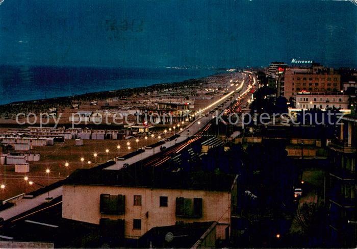 Rimini IT Spiaggia notturno
