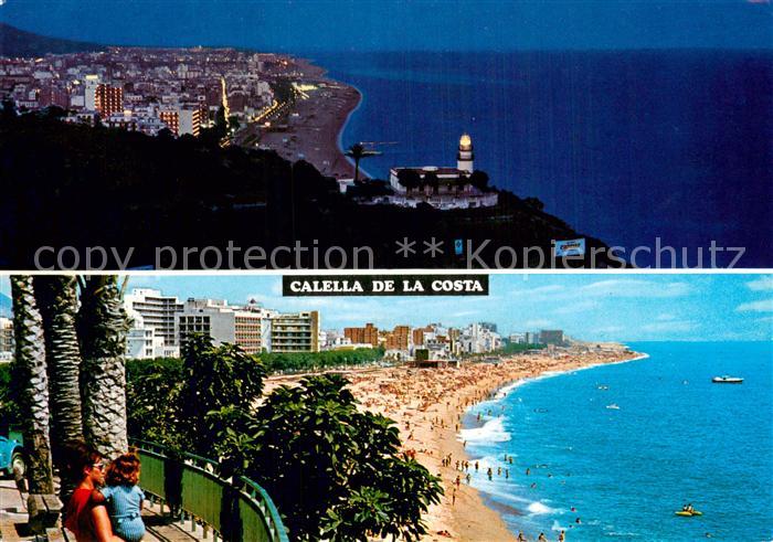 CALELLA de la Costa ES Fliegeraufnahme Strandpartie