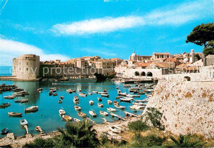 Dubrovnik Ragusa Hafenpartie Festung
