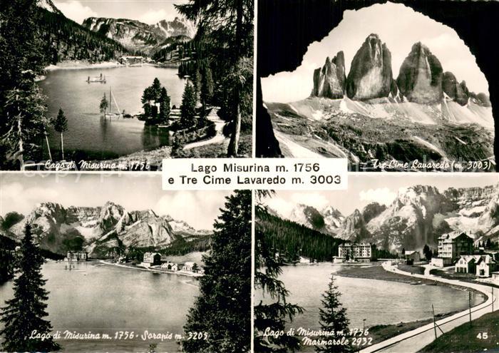Misurina Lago Misurina Tre Cime Lavaredo Sorapis Marmarole