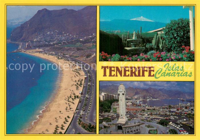 Playa de Las Teresitas El Teide Santa Cruz de Tenerife