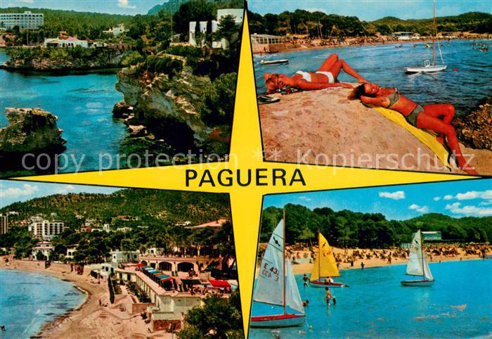 Paguera Mallorca Islas Baleares ES Strandpartien