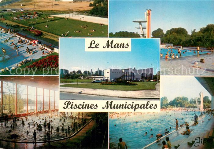 Le Mans Sarthe Vue d’ensemble Bassin d’hiver Bassin d’ete Le petit Bain et le Pl