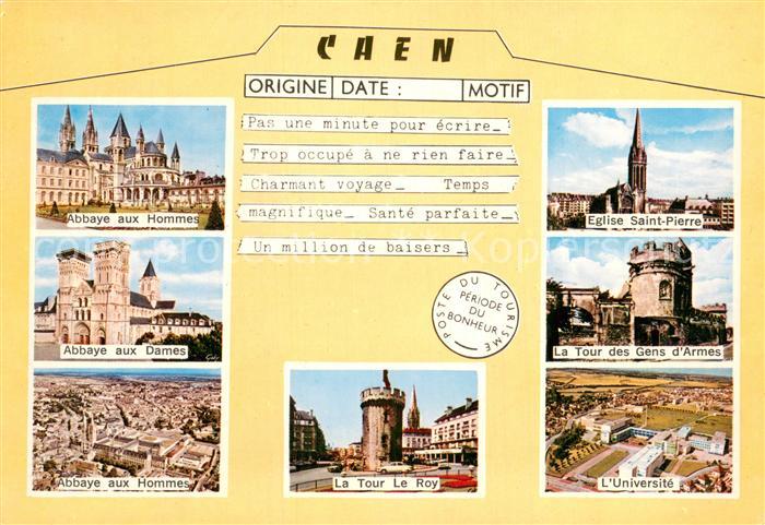 Caen Abbaye aux Hommes et aux Dames Eglise Saint Pierre La Tour des Gens d’Armes