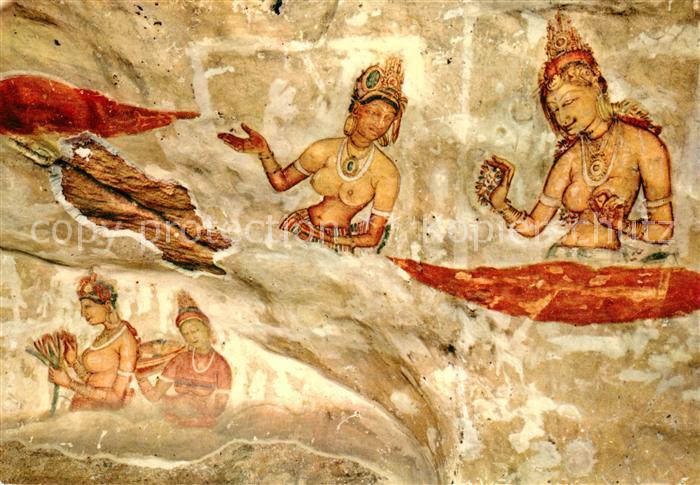 Sigiriya Sri Lanka Frescoes