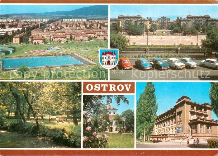 Ostrov nad Ohry Karlovy Vary Karlsbad CZ Okres Karlovy Vary Teilansichten