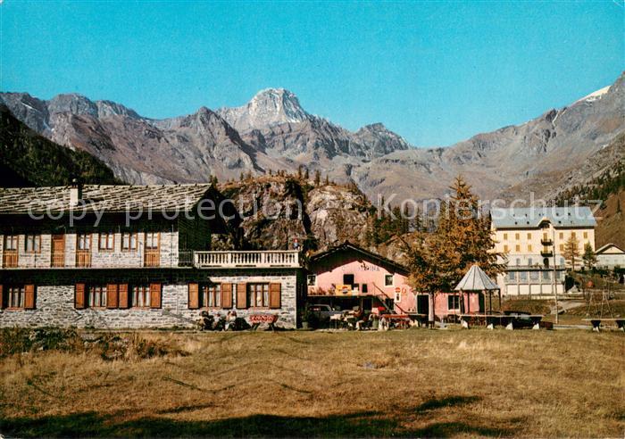 Balme Piemonte Pian della Mussa Trattoria Alpine sfondo Bessanese Grajische Alpe