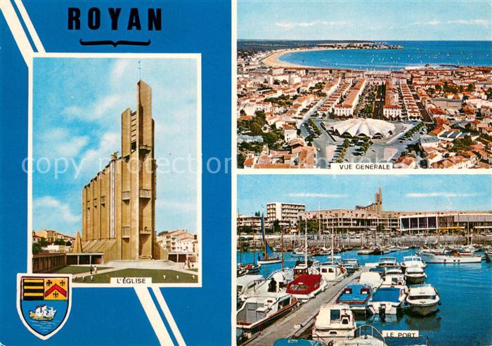 Royan 17 Eglise Port vue Generale