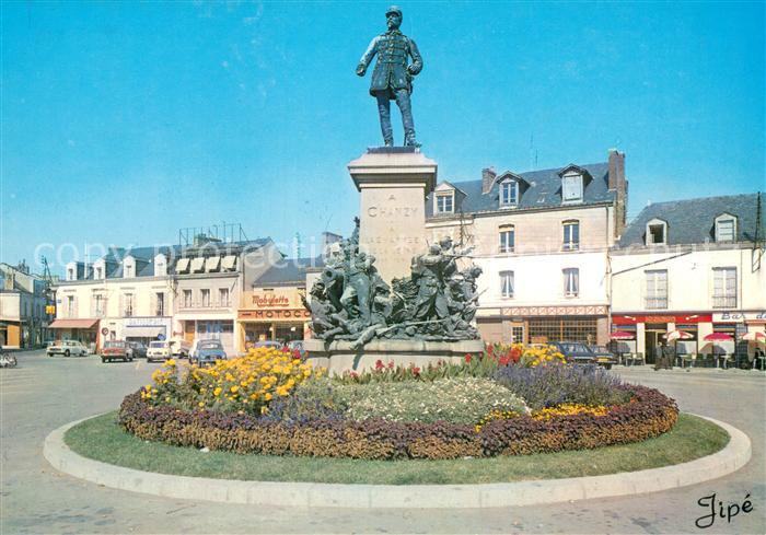 Le Mans Sarthe Place George Washington Statue du General Chanzy