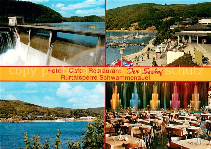 Schwammenauel Heimbach Hotel Restaurant Seehof an der Rurtalsperre Stausee Corne