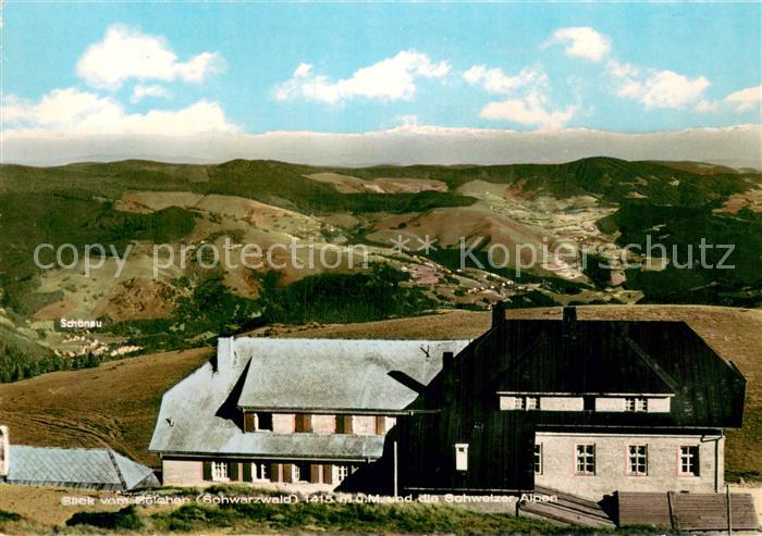 Schoenau Schwarzwald Belchen Hotel Belchenhaus Panorama