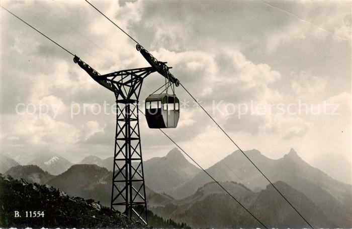 Seilbahn Cable-Car Telepherique Knick Charmey Les Dents Vertes