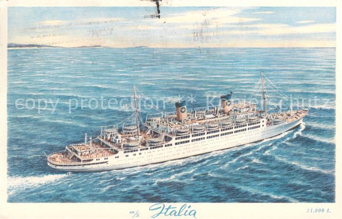 Dampfer Oceanliner M/S Italia