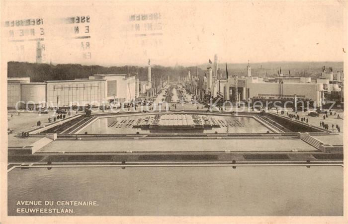Exposition Bruxelles 1935 Avenue du Centenaire