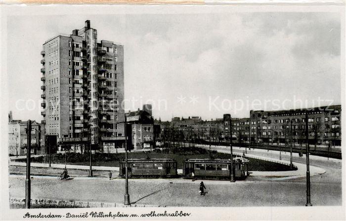 Strassenbahn Tramway-- Amsterdam Daniel Willinkplein m. wolhenkrabber