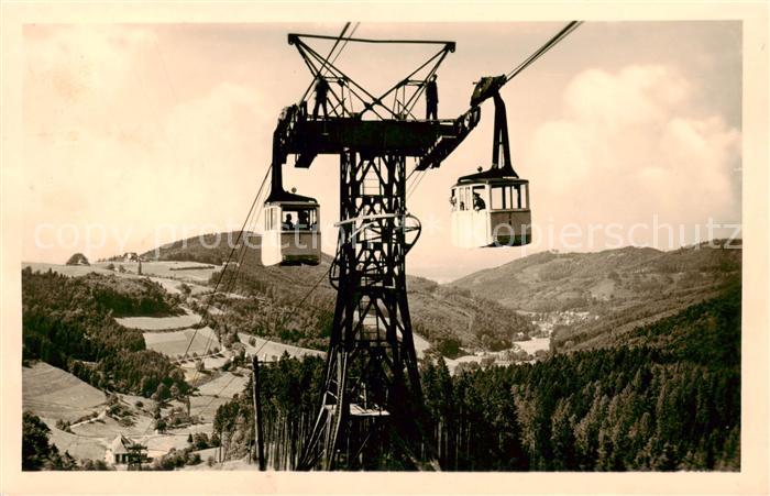 Seilbahn Cable-Car Telepherique Freiburg i. Br. Schauinsland