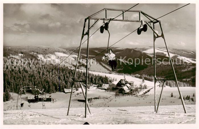 Sessellift Chairlift Telesiege Feldberg Schwarzwald