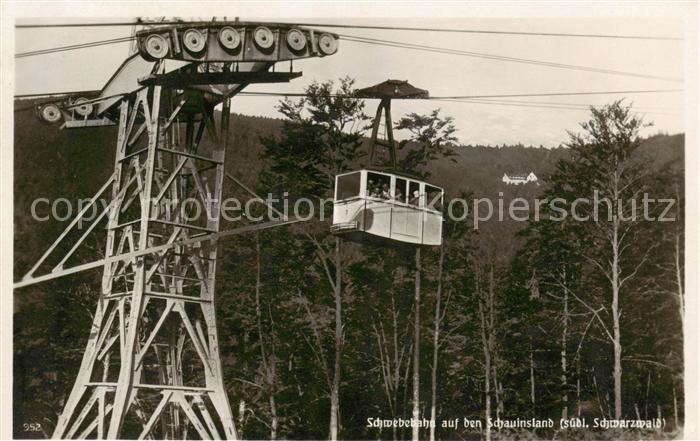 Seilbahn Cable-Car Telepherique Schauinsland Schwarzwald