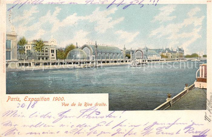 Exposition Universelle Paris 1900 Vue de la Rive droite