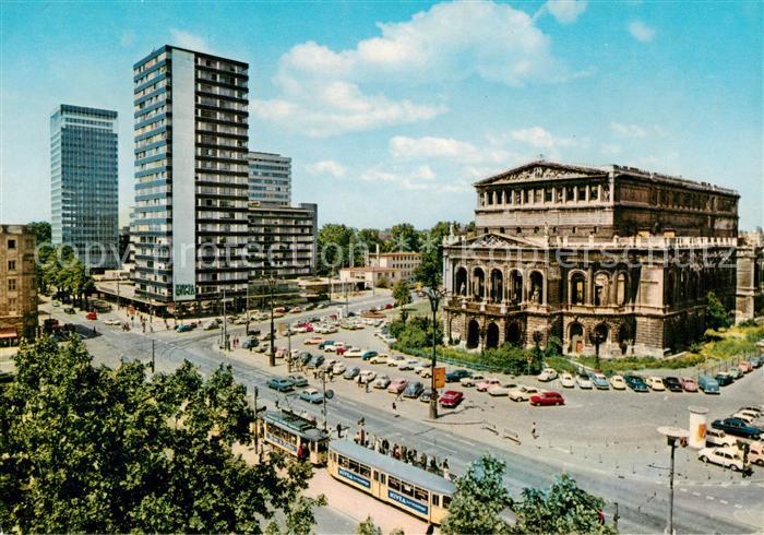 Strassenbahn Tramway-- Frankfurt Main Operplatz