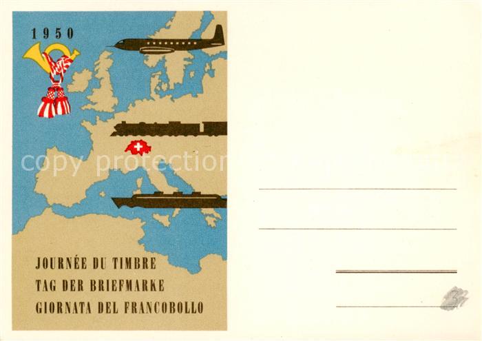 Philatelie Tag der Briefmarke  1950 Schweiz