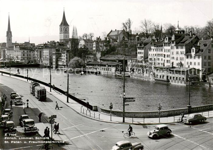 Strassenbahn Tramway-- Zuerich Limmat Schipfe