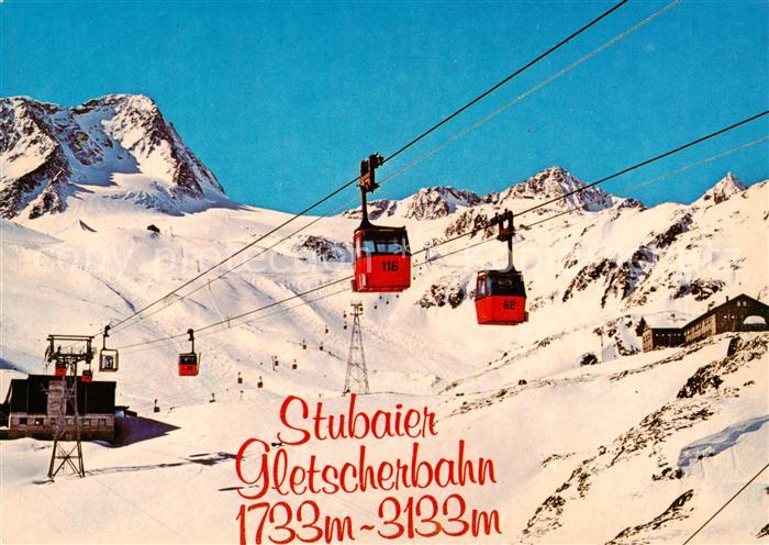 Seilbahn Cable-Car Telepherique Stubaier Gletscherbahn